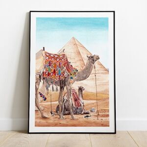 Egypt Pyramids Art Print